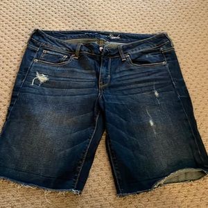 AE denim shorts